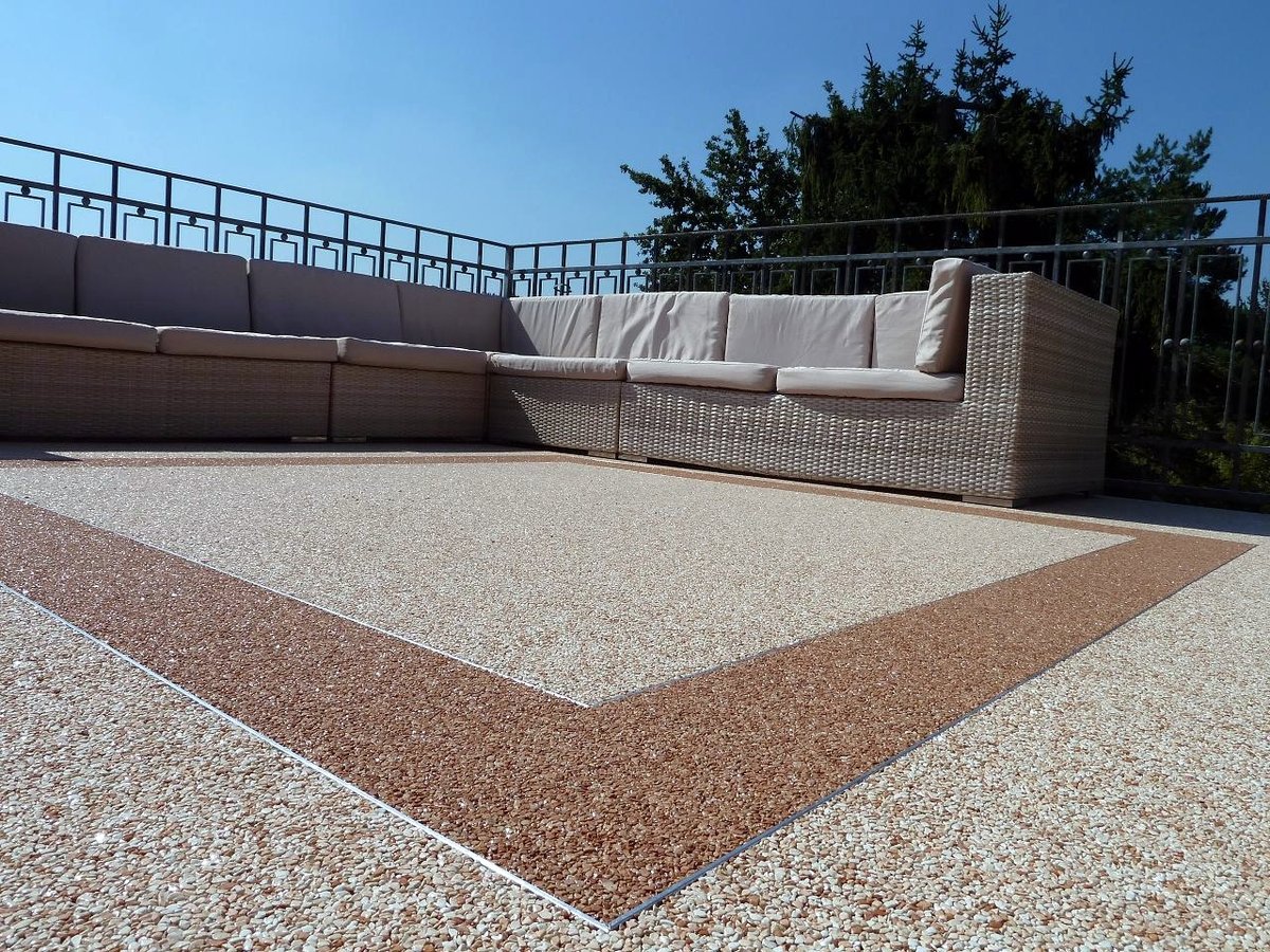 WST Decorative covering PU on a terrace